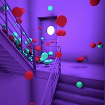 Escaleras (Simulación de cuerpos rígidos). 3D Animation project by Mari Carmen Arcos - 05.03.2018