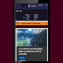 SD Eibar - Diseño web. Projekt z dziedziny Web design i Grafika wektorowa użytkownika Marta Revillas - 07.12.2016