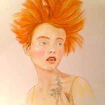 Ilustración con pastel y lápices de colores . % Alejandra Zúñiga Tarrío tarafından hazırlanan Geleneksel illüstras, Ve on projesi - 06.08.2018
