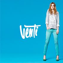 Venti (Marca de ropa juvenil). Un proyecto de Bocetado, Caligrafía, Dibujo y Diseño de logotipos de José Pión - 01.05.2018