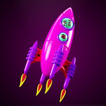 Ilustracion 3D - Festival elrow. 3D, Concept Art, and 3D Character Design project by Litus Tatjé Isart - 05.28.2019