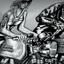 Royal Enfield. Un proyecto de Ilustración tradicional de Moises Andrade - 08.08.2018