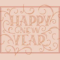 Lettering: Happy new year Ein Projekt aus dem Bereich Lettering von Ariadna Aran - 14.09.2018