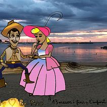 Woody & Bo Peep Ein Projekt aus dem Bereich Animation, Animation von Figuren, Bildende Künste, Comic, Kreativität, Zeichnung, Bleistiftzeichnung und Artistische Zeichnung von Joan Gasull - 14.11.2018