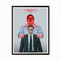 Mindhunter. Creativit, Poster Design, Traditional illustration, Digital Illustration, and TV project by Ferran Sirvent Diestre - 01.08.2019