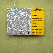 Mapa de Craftbeer Vitoria-Gasteiz Ein Projekt aus dem Bereich Grafikdesign und Infografik von La GIStería - 29.01.2019