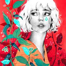 My Course Project: Pencil Portrait, Color Techniques, and Photoshop. Drawing, Pencil Drawing, and Digital Illustration project by Nuria Pazos - 02.14.2019