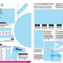 Hoja de estilo para una revista de cosméticos. Projekt z dziedziny Design, Grafika ed, torska i Projektowanie graficzne użytkownika Marc Fernández - 05.03.2019