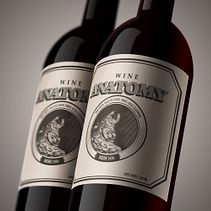 Etiqueta de Vino. Ilustração digital e Ilustração vetorial projeto de José Rodríguez Melgoza - 14.03.2019