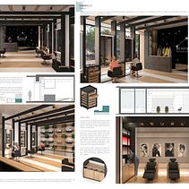 Berenice Boutique Salon. 3D, Architecture, Interior Architecture, Decoration, Design & Interior Design project by Marta Silva Vicente - 03.31.2019
