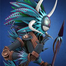 Mi Proyecto del curso: Modelado de personajes en Maya Ein Projekt aus dem Bereich 3D, Concept Art, Design von 3-D-Figuren, 3-D-Modellierung und Rigging von Joselvent David Suárez Morgado - 17.04.2019