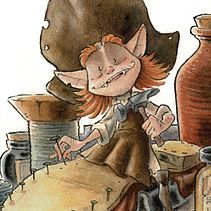 Lorcan the Leprechaun. Un proyecto de Dibujo, Ilustración tradicional y Pintura a la acuarela de Beatriz Rebollo - 07.09.2019