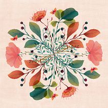 MANDALA ENGLISH GARDEN. Traditional illustration project by Ana Beatriz Reina Rojas - 10.24.2018