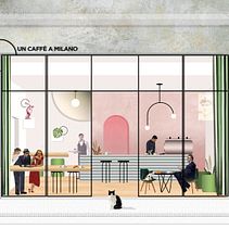 Iniciación Diseño Interiores / Bar Restaurant. Design project by Magdalena Lizarraga Nardocci - 10.30.2019