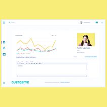 OverGame dashboard. Un progetto di UX / UI di Isa Garcia - 06.11.2019
