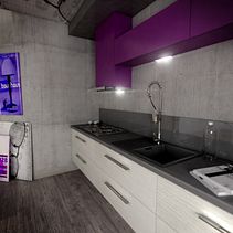 Purple Kitchen. 3D, Arquitetura, Design de vestuário, 3D Design e Interiores projeto de Filip Zelenski - 10.04.2019