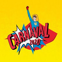 Ilustración y cartel para Carnaval 2020 . Projekt z dziedziny  Projektowanie plakatów, Projektowanie graficzne, Trad, c i jna ilustracja użytkownika María Pereda Escudero - 07.02.2020