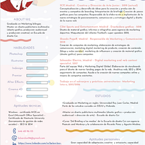 cv . % Belen Bardon Lores tarafından hazırlanan Yaratıcılık, Ve Sanat Yönetmenliği projesi - 02.21.2020