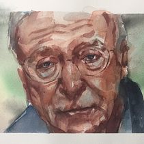 Mi Proyecto del curso: Retrato artístico en acuarela del Actor Michael Caine sobre papel Arches 300g grueso. Animation project by laura castilla castrillon - 03.03.2020