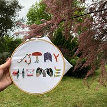 Meu projeto do curso: Introdução ao bordado com relevo . Broderie de Rita Garcia - 04.01.2020