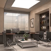 AASTMT Presidency and Registration & Admission Buildings Renovation. Modelagem 3D, e Design projeto de Shaimaa Elghobashy - 01.04.2020