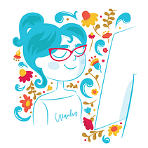 Mi Proyecto del curso: Retrato ilustrado con elementos botánicos. Een project van  Br, ing en identiteit y Ontwerp van personages van Andrea Garcia - 12.05.2020