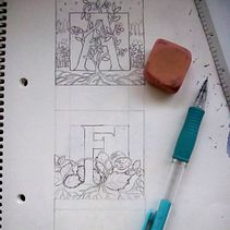 A, B, C... . Traditional illustration project by Inés Sanz - 05.13.2020