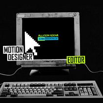 Demo reel - motion designer e editor de vídeo. Een project van Animatie, Lichtontwerp,  Videobewerking y Motion Graphics van Allyson Rocha - 21.05.2020