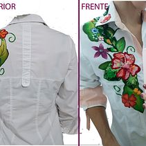 Mi Proyecto del curso: Diseño de moda: pintura y bordado sobre prendas. Projekt z dziedziny Architektura wnętrz, Design, Projektowanie wnętrz i Projektowanie mod użytkownika Ximena Sandoval Ichinose - 13.06.2020