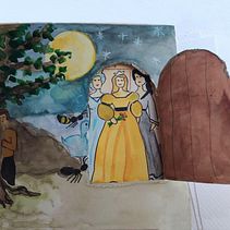 Mi Proyecto final: La reina de las abejas. Een project van  Tekening van Carmen Ibarlucea - 06.07.2020