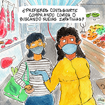 Cuando las super tiendas reabren.... Graphic Design, and Traditional illustration project by Julio Logue - 07.10.2020