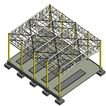 Proyecto Anglo - Sala de Generadores electricos. Un progetto di Disegno di María Betsabé Bernal Moscoso - 21.07.2020