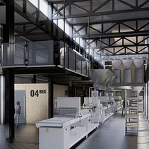 Fábrica de alfajores - Cluster industrial Ein Projekt aus dem Bereich Architektur von Vanina Bassi - 08.11.2019