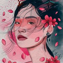 Sakura Ein Projekt aus dem Bereich Traditionelle Illustration und Digitale Illustration von Nayi Bri - 15.08.2020