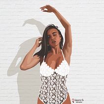 Retratos ilustrados personalizados. Ilustração tradicional, Ilustração digital e Ilustração vetorial projeto de Laura González - 18.08.2020