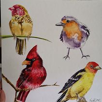 Mi Proyecto del curso: Técnicas experimentales de acuarela para principiantes . Un proyecto de Pintura a la acuarela de Erika Martínez - 18.08.2020