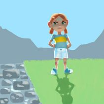 Redheaded Girl . % Aiden Fisher tarafından hazırlanan Dijital Bo, Ve ama projesi - 08.25.2020