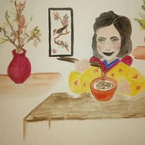 Mi Proyecto del curso: Ilustración en acuarela con influencia japonesa. Traditional illustration, Drawing, and Watercolor Painting project by Veronica Haydee Allievi - 09.07.2020