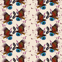 El halcón y las flores. Digital Design, Digital Photograph, DIY, and Fiber Arts project by teresitagonzalez512 - 09.17.2020