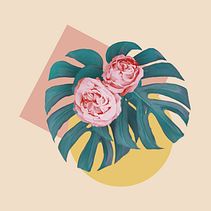 Meu projeto do curso: Estampado têxtil com técnicas digitais. Un projet de Design graphique, Illustration traditionnelle , et Art textile de Anna Laux Suriz - 12.09.2020