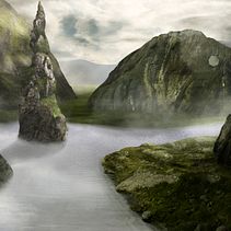 Mi Proyecto del curso: Matte Painting: creando mundos fotorrealistas. Un proyecto de Bocetado, Composición fotográfica, Creatividad, Diseño y Fotomontaje de Evelyn Ouzande - 13.09.2020