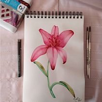 Mi Proyecto del curso: Ilustración botánica con acuarela. Traditional illustration project by Natali Barreda Vargas - 09.14.2020