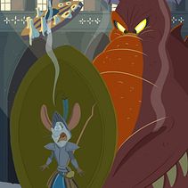 Mouse And Dragon-Narrative Illustration. Projekt z dziedziny Ilustracje dla dzieci użytkownika Mike Gamble - 24.01.2021