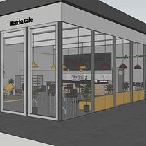 Matcha Café . Decoração de interiores projeto de Juliane De Cápua Scatolao - 23.11.2020