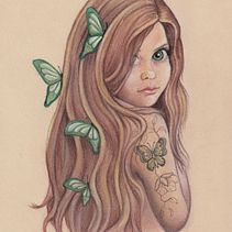 La niña que quería ser mariposa. Een project van Traditionele illustratie van Nuria Turiel - 05.12.2020