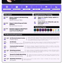 Curriculum actualizado - 202012 Ein Projekt aus dem Bereich Kreativität, Kunstleitung, Design, App-Design, Content-Marketing und UX / UI von Raquel Gormaz Jimenez - 30.11.2020