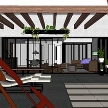 My project in Architectural Visualization with V-Ray Next for SketchUp course . % Angel Gomez G tarafından hazırlanan 3D, 3D Modelleme, Mimari İllüstras, on, 3D Tasarım, A, dınlatma Tasarımı, Fotoğraf Post Prodüksi, Ve on projesi - 12.02.2020
