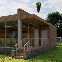 Casa bioclimática en Denia (Alicante) . 3D, Arsitektur, Dan pemodelan 3D proyek oleh Héctor Ortiz - 07.03.2016