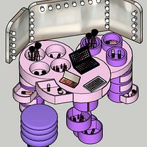 Tocador + Secreter = TOCRATER (mueble de maquillaje para dama). Un proyecto de Diseño de interiores de Carlos Enrique Gonzales Gonzales - 28.12.2020