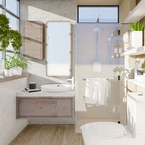 3D Render - Interior (Bathroom) Ein Projekt aus dem Bereich 3D, Architektur, Digitale Architektur, Innenarchitektur, Dekoration von Innenräumen, 3-D-Design, Innendesign, Architektonische Fotografie, Interieurfotografie, Innenarchitektur, 3-D-Modellierung und ArchVIZ von Luis Aguilar - 24.12.2020